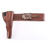 Image 5 : Leather & Engraved Silver Mounted Holster.