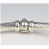 Image 2 : Designer Gold and Sterling Silver Bangle.