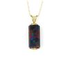 Image 2 : Lab Created Black Opal Pendant.