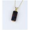 Image 3 : Lab Created Black Opal Pendant.