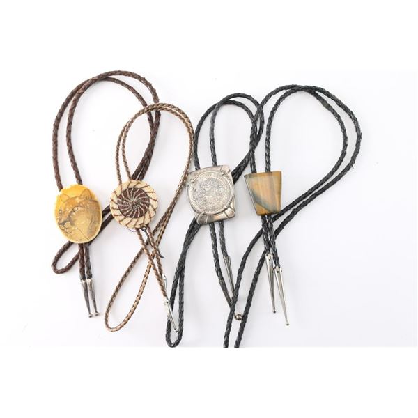 Lot of 4 Bolo Ties.
