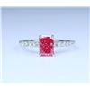Image 1 : Fancy Vivid Pink Created Diamond Ring.