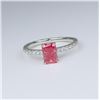 Image 4 : Fancy Vivid Pink Created Diamond Ring.