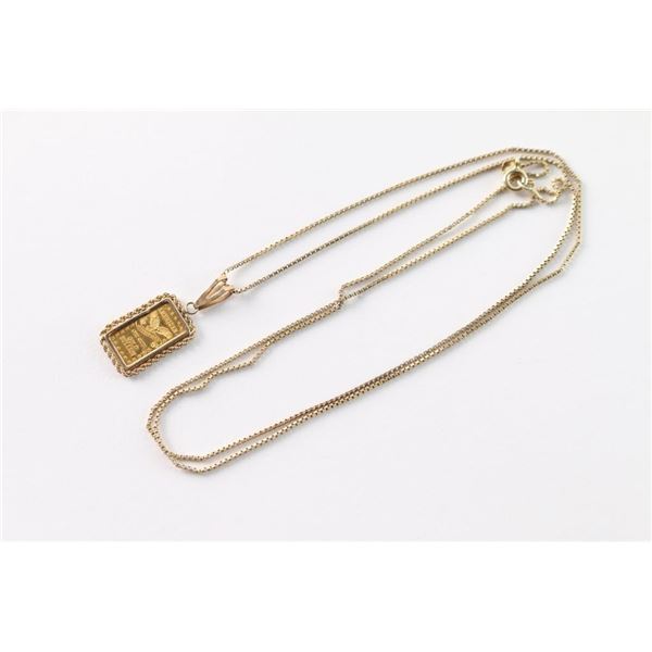 1 Gram Gold Pendant and Chain