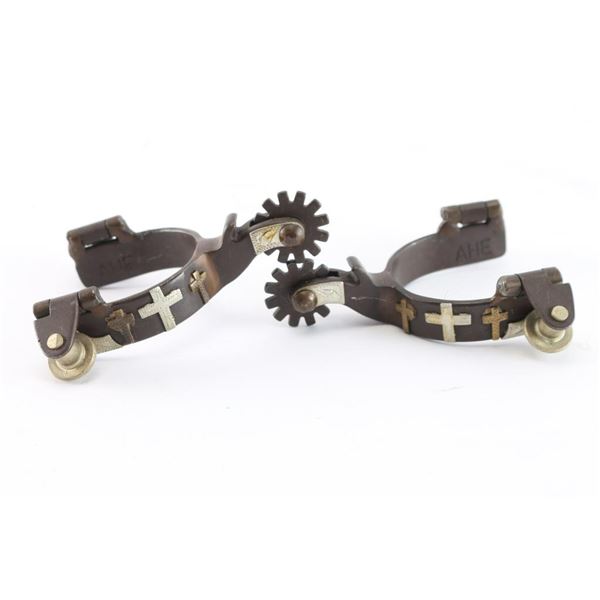 Silver Mounted Child's Spurs.