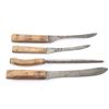 Image 3 : Butcher Set w/Fringed Leather Carrier.
