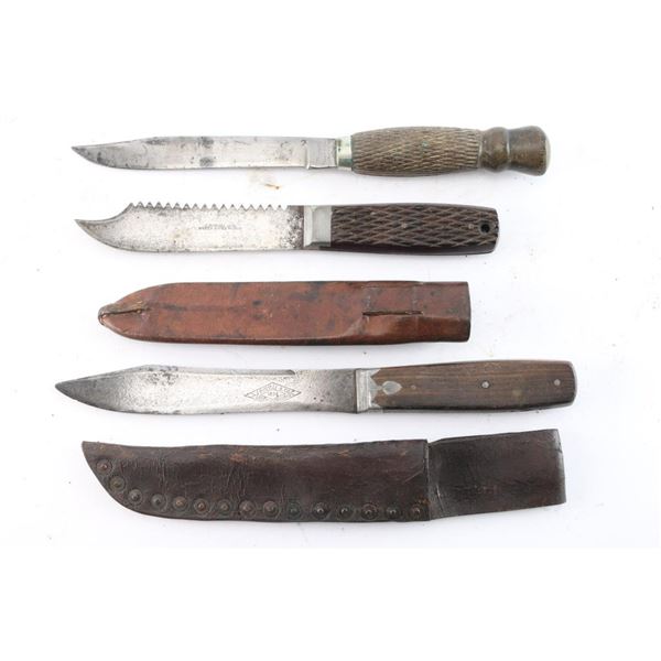 Lot of 3 Russell Green River Knives.