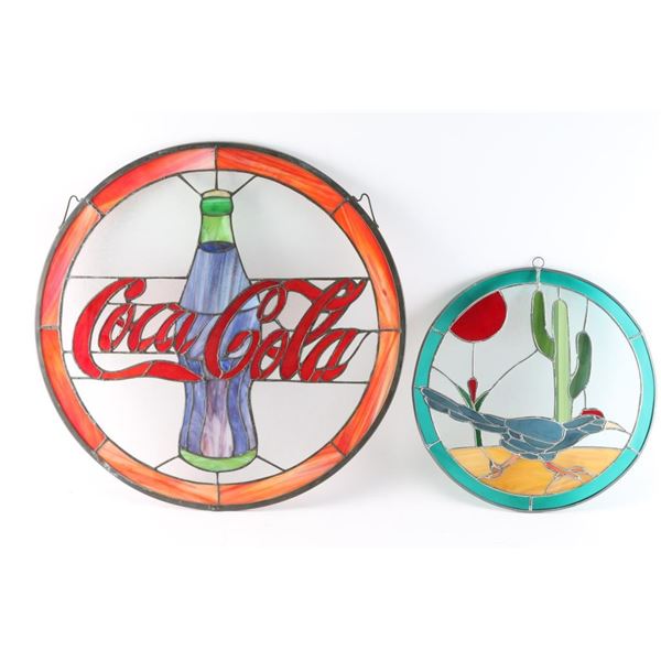 Stained Glass Coca-Cola Wall Hanging