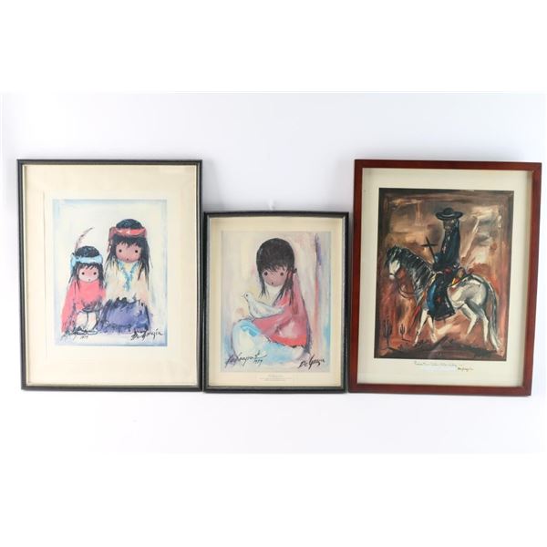 Lot of 3 DeGrazia Prints.