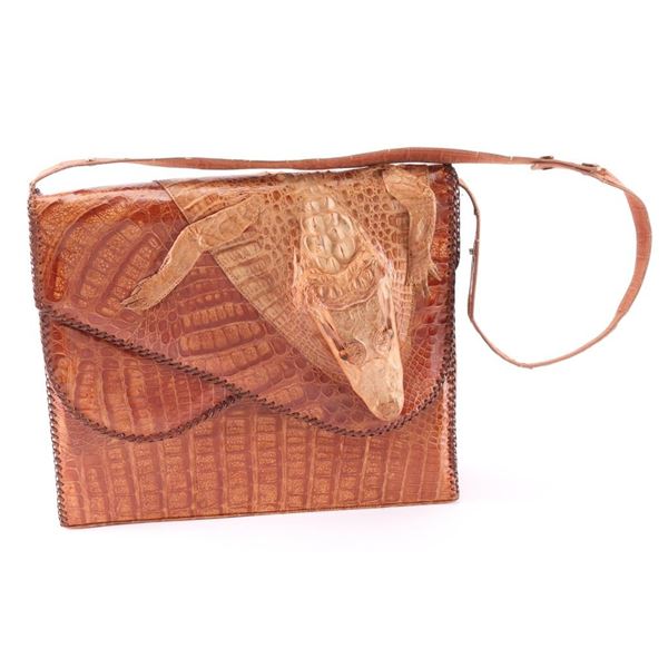 Vintage Alligator Handbag from Cuba.