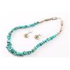 Image 2 : Turquoise Nugget Necklace & Earrings.