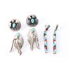 Image 1 : Lot of 3 Pair of Sterling Silver Earrings.