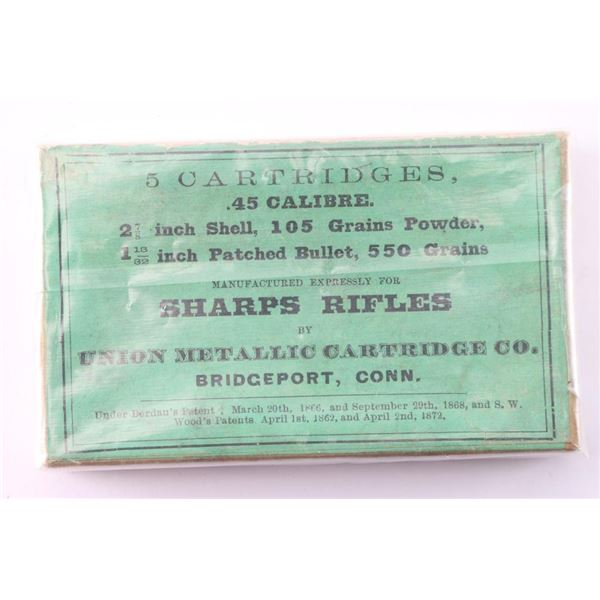 UMC .45-110 Caliber Sharps Cartridges.