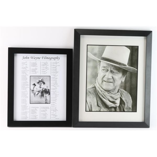 John Wayne Lithograph & Filmography.