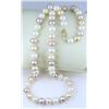 Image 1 : Lovely White, Blush & Golden Pearl Necklace.