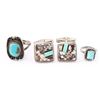 Image 1 : B G Mudd Sterling Silver Cufflinks & 2 Rings.