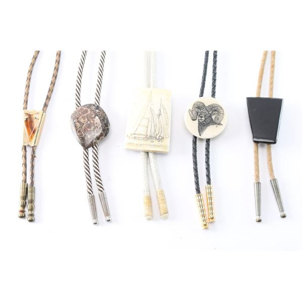 Lot of 5 Bolo Ties.
