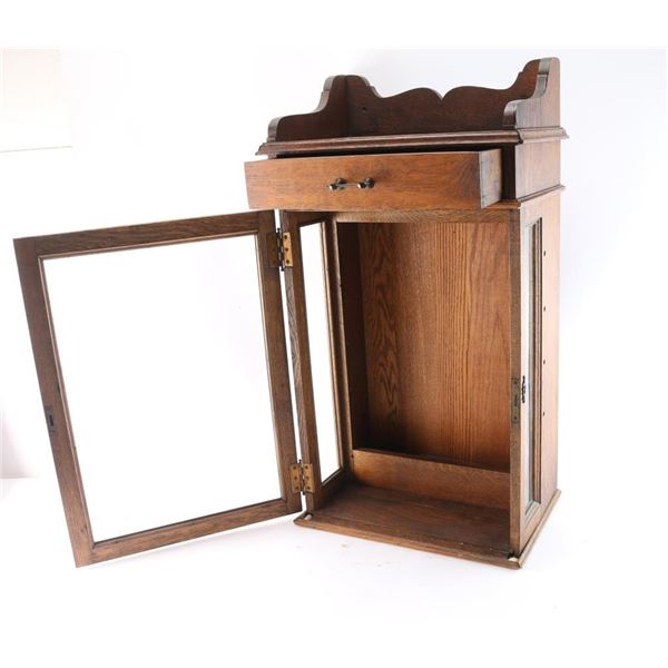 Wood and Glass Display Cabinet