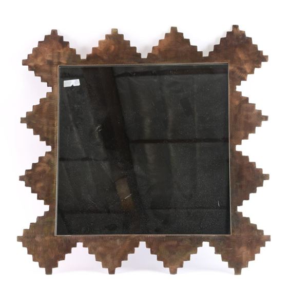 Large Metal Wall Mirror.