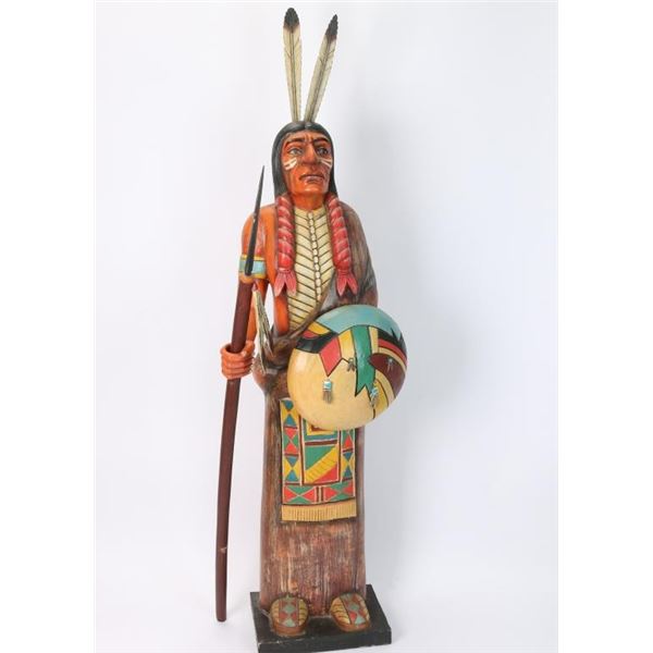 Carved Indian Statue