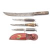Image 1 : Lot of 4 German Fixed Blade Knives