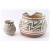 Image 1 : Two Acoma Geometric B&W Pots.