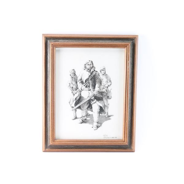 Original Pencil Drawing by Jack Graham.