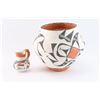 Image 2 : Acoma Polychrome Pot & Small Jug.