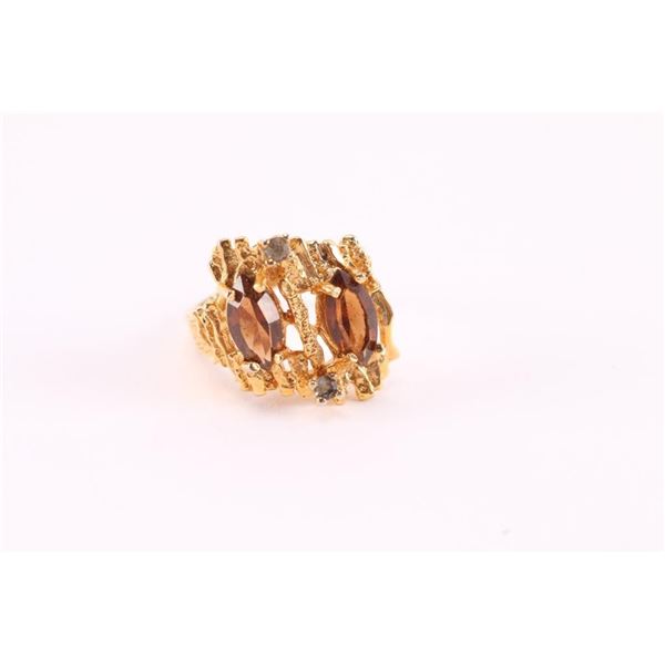 Vintage Smoky Topaz Ring