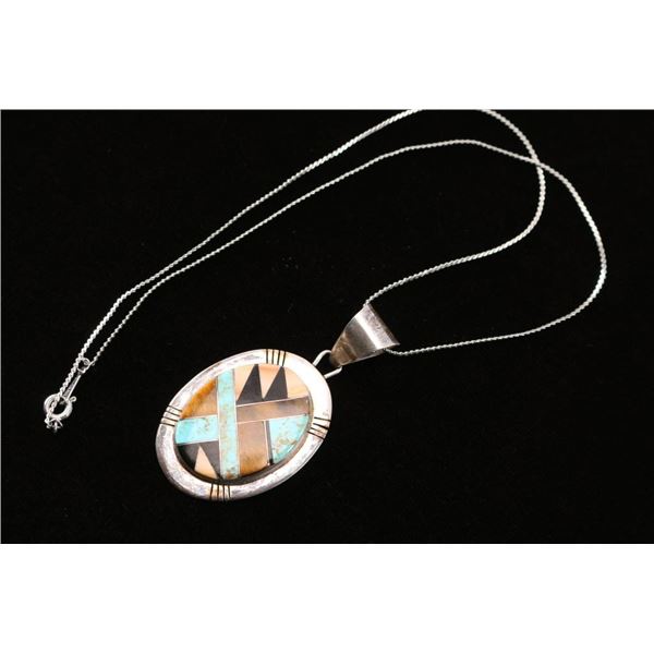 Zuni Inlaid  Pendant.