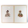 Image 1 : Lot of 2 Hand-Colored Lithographs.