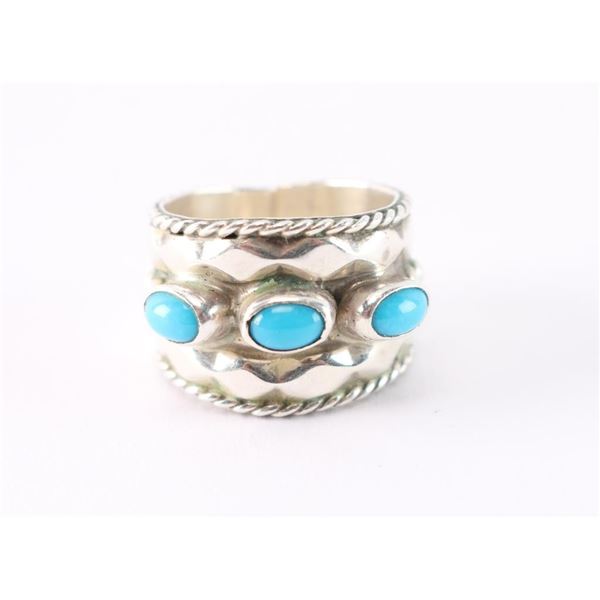 Kingman Turquoise & Sterling Ring.
