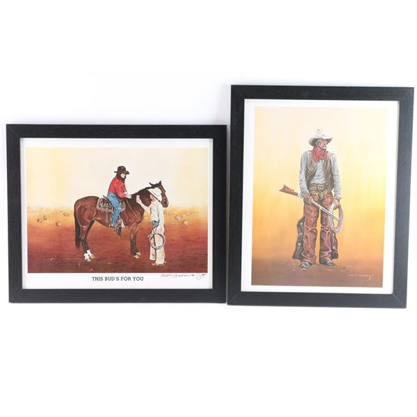 Lot of 2 Carlos Hadaway Signed Prints.