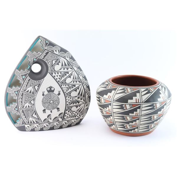 Lot of 2 Indian Pots