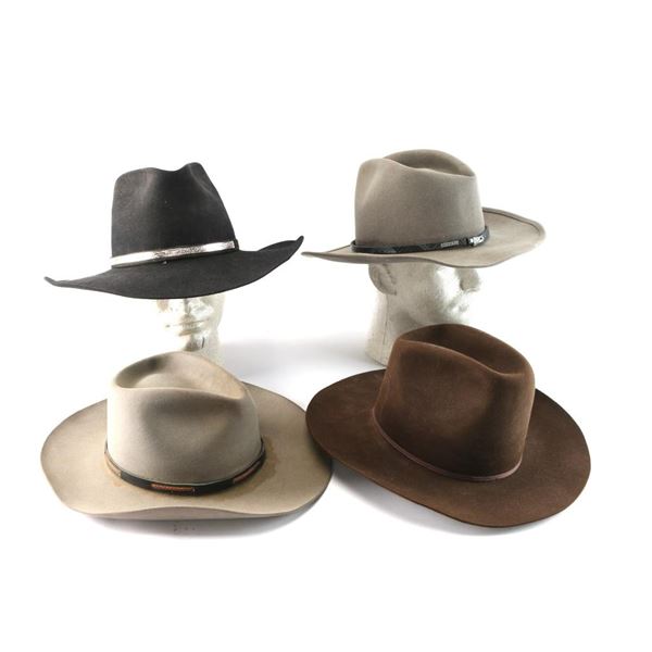 Lot of 4 Cowboy Hat