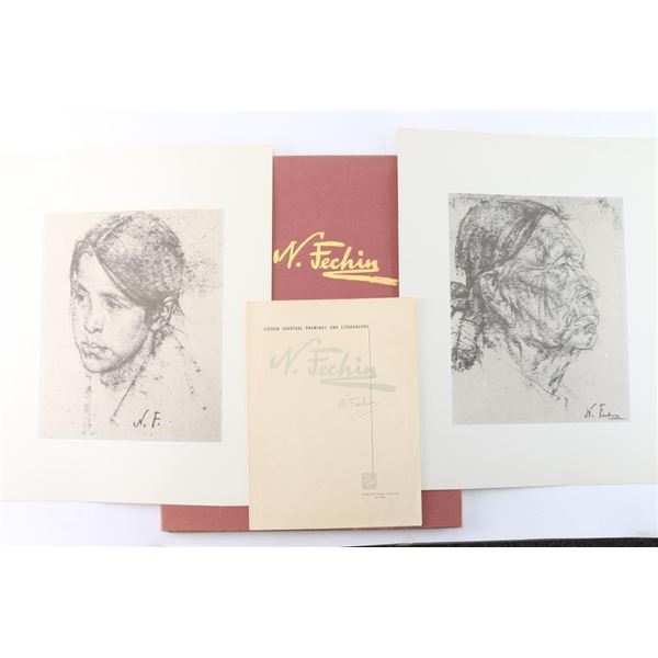 16 Charcoal Drawings & Lithographs.