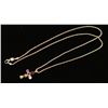 Image 3 : Gold & Multistone Cross Necklace.