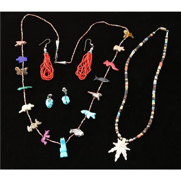 Fetish & Shell Necklaces & Earrings.