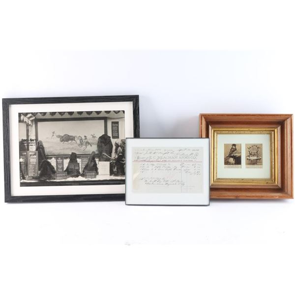 Lot of 3 Buffalo Hunt Era Displays.