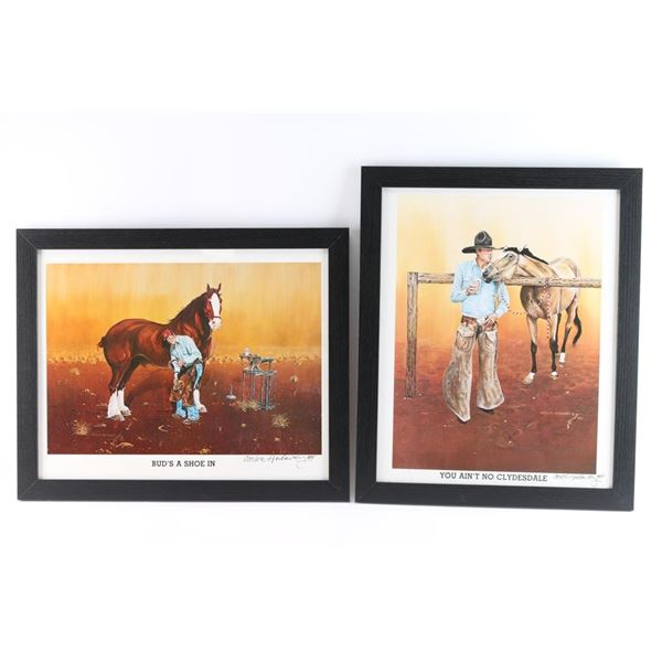 Lot of 2 Carlos Hadaway Signed Prints.