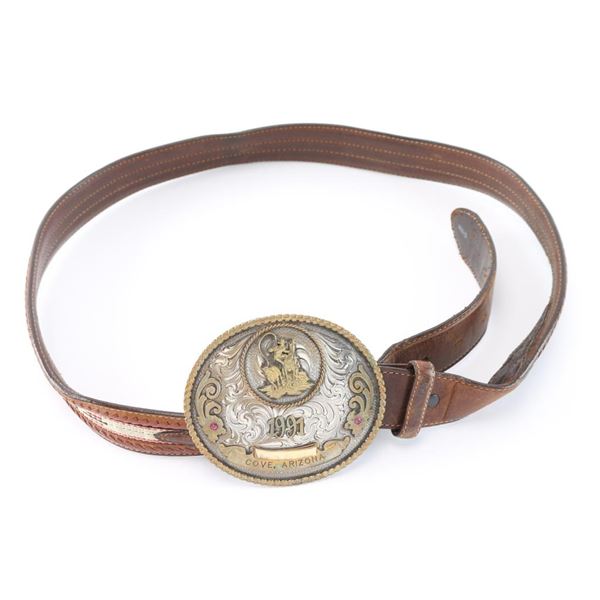 1991 Cove, Arizona Jeweled Buckle & Belt.