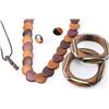 Image 3 : Vintage 60's Carved Wood Jewelry.