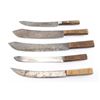 Image 1 : Lot of 5 Butcher Knives.