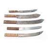 Image 2 : Lot of 5 Butcher Knives.