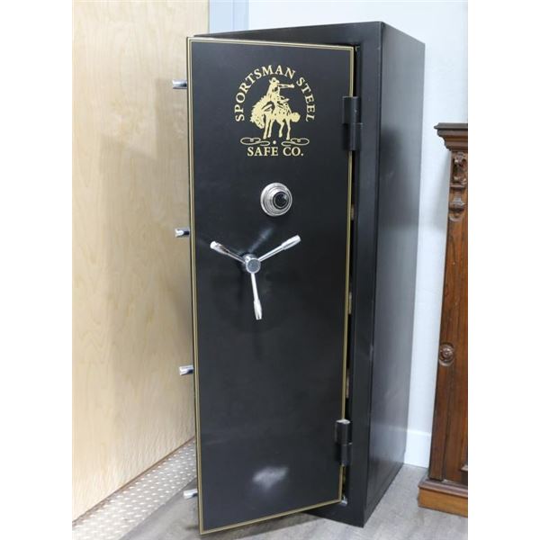 Sportsman Steel Safe Co. Gun Safe.