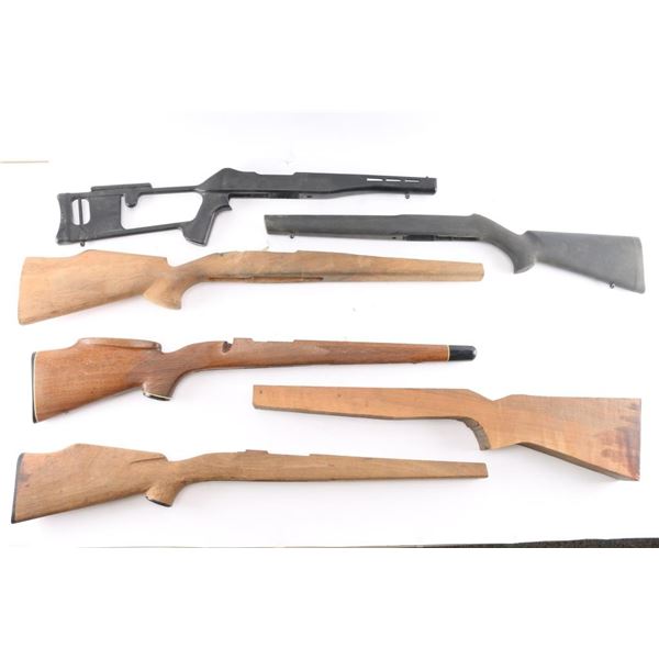 Lot of 6 Misc. Rifle Stocks