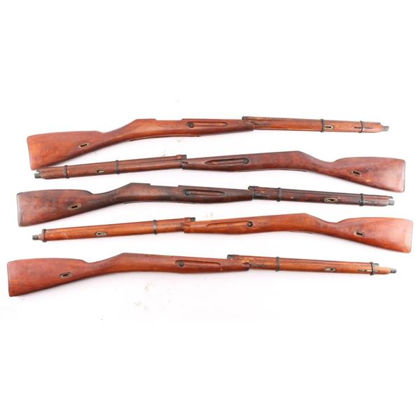 Lot of 5 Mosin Nagant M91/30 Rifle Stocks