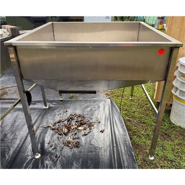 Stainless Steel Hopper 5' x 5' x 5'H