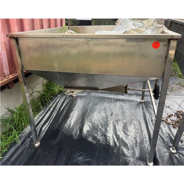 Stainless Steel Hopper 5' x 5' x 5'H