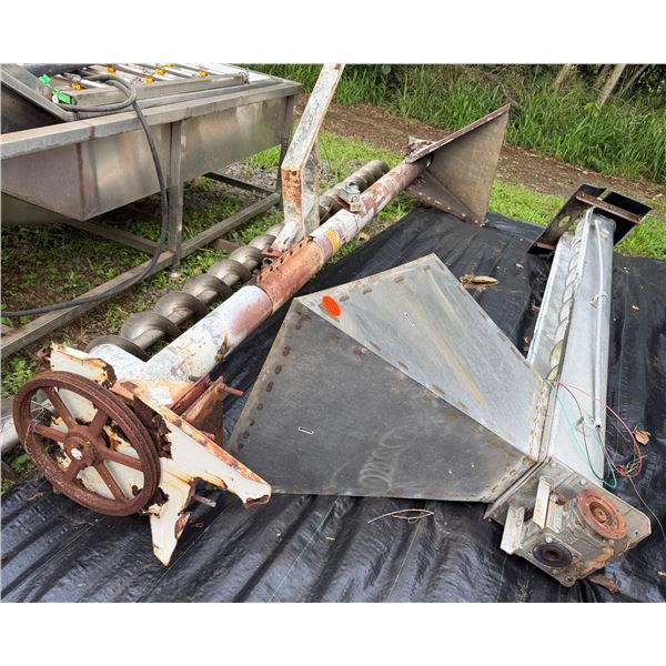 Stainless Screw Auger 16' w/ Hopper